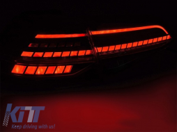 LED tail light set suitable for Volkswagen Golf VII 2013-2019 hatchback, with smoked base, left and right-image-6238247