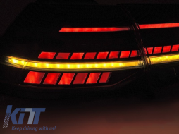 LED tail light set suitable for Volkswagen Golf VII 2013-2019 hatchback, with smoked base, left and right-image-6238248