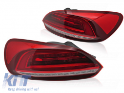 LED tail light set suitable for Volkswagen Scirocco 2008-2014, with red base, left and right - ABTLV6021175