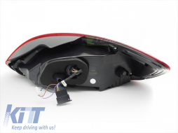 LED tail light set suitable for Volkswagen Scirocco 2008-2014, with red base, left and right-image-6238272