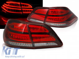 LED tail light set with red and white base suitable for Mercedes M-Class W166 2011-2015 - ABMETX6010253