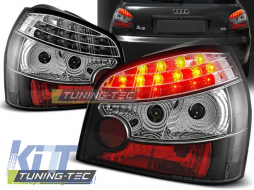 LED TAIL LIGHTS BLACK fits AUDI A3 08.96-08.00