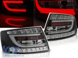 LED TAIL LIGHTS BLACK fits AUDI A6 C6 SEDAN 04.04-08 6PIN-image-6266953