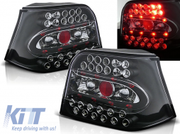 LED TAIL LIGHTS BLACK fits VW GOLF 4 09.97-09.03