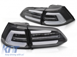 LED TAIL LIGHTS BLACK SEQ fits VW GOLF 7 17-19 SW