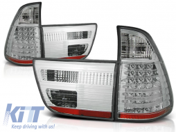 image-5-LED TAIL LIGHTS CHROME fits BMW X5 E53 09.99-10.03