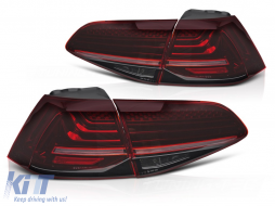 LED TAIL LIGHTS LASER RED LED SEQ fits VW GOLF 7 13-19