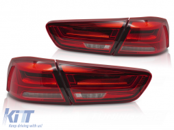 LED TAIL LIGHTS RED fits MITSUBISHI LANCER 8 SEDAN 08-16 / LANCER EVOLUTION X 07-16-image-6271415