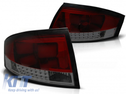 LED TAIL LIGHTS RED SMOKE fits AUDI TT 8N 99-06