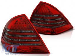 LED TAIL LIGHTS RED SMOKE fits MERCEDES C-KLASA W203 SEDAN 00-04