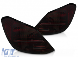 LED TAIL LIGHTS RED SMOKE SEQ fits MERCEDES C-CLASS W205 14-21 - TTTLM6029684