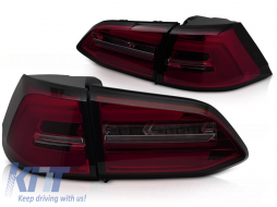 LED TAIL LIGHTS RED SMOKE SEQ fits VW GOLF 7 13-17 SW - TTTLV6029155