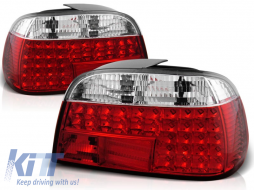image-1-LED TAIL LIGHTS RED WHITE fits BMW E38 06.94-07.01