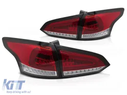 LED TAIL LIGHTS RED WHITE SEQ fits FORD FOCUS MK 3 SW 11-18 -image-6270647