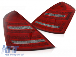 LED TAIL LIGHTS RED WHITE SEQ fits MERCEDES W221 S-KLASA 05-09
