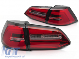 LED TAIL LIGHTS RED WHITE SEQ fits VW GOLF 7 13-17 SW-image-6270543