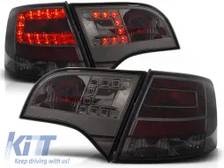 image-59-LED TAIL LIGHTS SMOKE fits AUDI A4 B7 11.04-03.08 AVANT