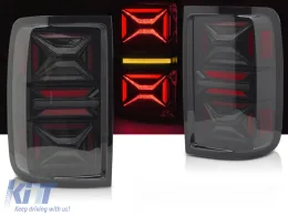 LED TAIL LIGHTS SMOKE fits VW AMAROK 09-22-image-6270836