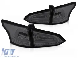 image-79-LED TAIL LIGHTS SMOKE SEQ fits FORD FOCUS MK 3 SW 11-18 