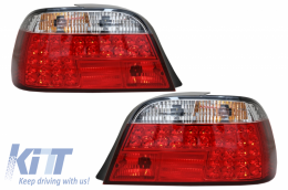LED Tail Lights suitable for BMW 7 Series E38 (06.1994-07.2001) Red White - RB18A