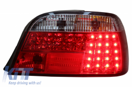 LED Tail Lights suitable for BMW 7 Series E38 (06.1994-07.2001) Red White-image-5986668