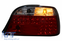 LED Tail Lights suitable for BMW 7 Series E38 (06.1994-07.2001) Red White-image-6065798