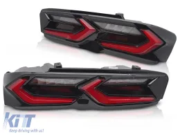 LED TAILIGHTS RED BLACK fits CHEVROLET CAMARO 19-23-image-6271027