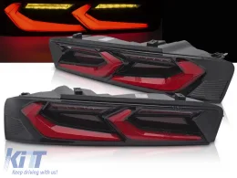 LED TAILIGHTS RED BLACK fits CHEVROLET CAMARO 16-18-image-6271031