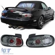 image-11-LED taillights clear glass chrome smoke for Mazda MX-5 NB NBFL 1998-2005