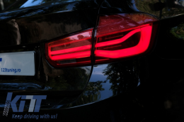 LED Taillights Conversion to LCI Design suitable for BMW 3 Series F30 Pre LCI LCI (2011-2019) Red Clear with Dynamic Sequential Turning Light-image-6064110