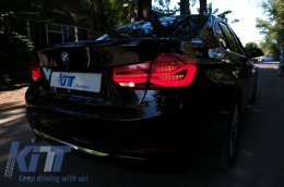 LED Taillights Conversion to LCI Design suitable for BMW 3 Series F30 Pre LCI LCI (2011-2019) Red Clear with Dynamic Sequential Turning Light-image-6064111