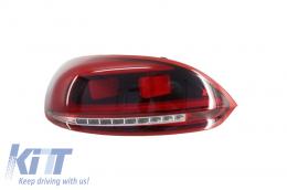 LED Taillights Light Bar suitable for VW Scirocco (2008+) Red/Clear-image-55792