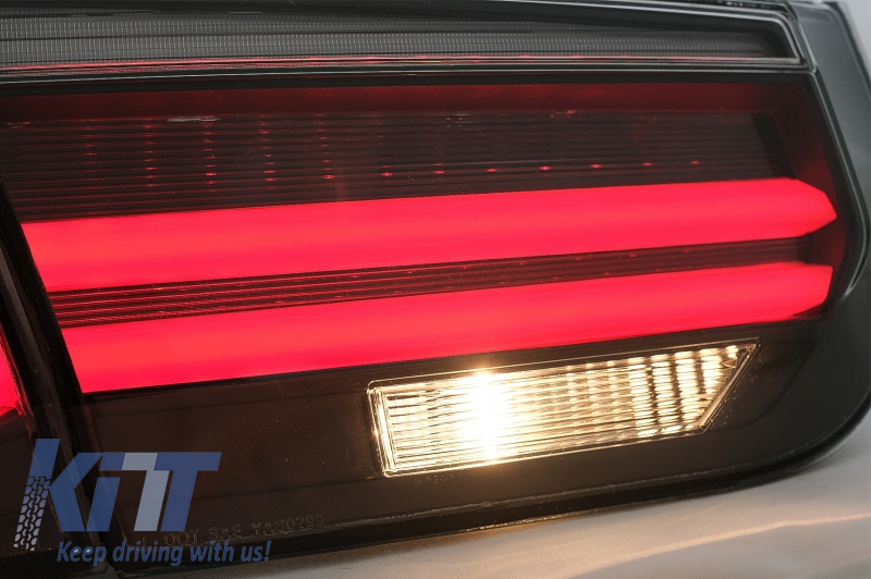 folkeafstemning Haiku praktiseret LED Taillights M Look Black Line suitable for BMW 3 Series F30 Pre LCI &  LCI (2011-2019) Red Smoke Conversion to LCI Design with Dynamic Sequential  Turning Light - CarPartsTuning.com