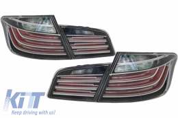 LED Taillights M Performance suitable for BMW 5 Series F10 (2011-2017) Black Line LCI Design - TLBMF10BL