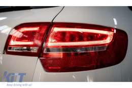 LED Taillights suitable for Audi A3 8PA Sportback (2004-2008) Red/Clear-image-6103686