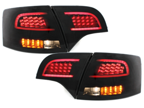 taillights suitable AUDI A4 Avant B7 04-08 Black/Smoke - CarPartsTuning.com