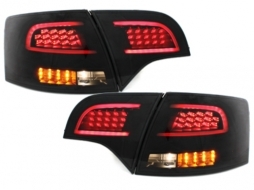 LED taillights suitable for AUDI A4 Avant B7 04-08 Black/Smoke-image-60683