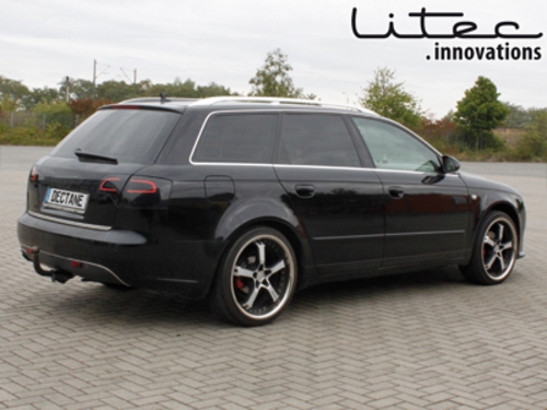 Led Taillights Suitable For Audi A4 Avant B7 04 08 Black Smoke