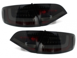LED Taillights suitable for AUDI A4 B8 Avant (2008-2011) Black/Smoke-image-64467