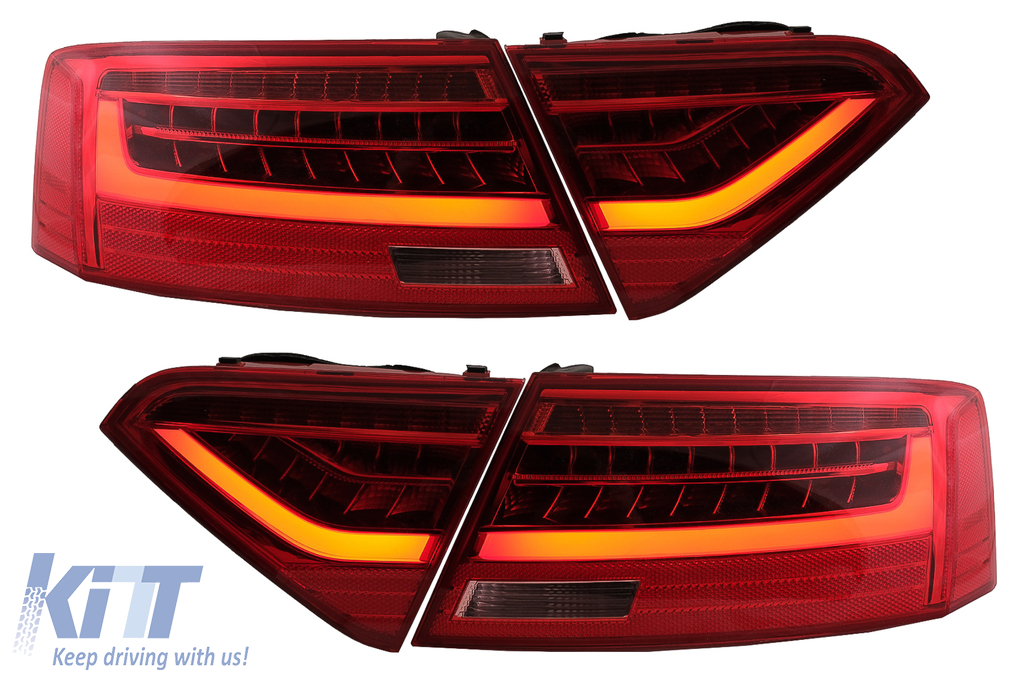 LED-es hátsó lámpák alkalmas Audi A5 8T Coupe Cabrio Sportback (2007-2011) dinamikus szekvenciális kanyarodó lámpához