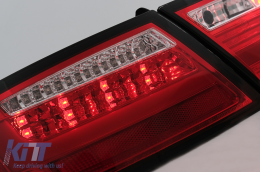 LED Taillights suitable for Audi A5 8T Coupe Cabrio Sportback (2007-2009) Red Clear-image-6098945