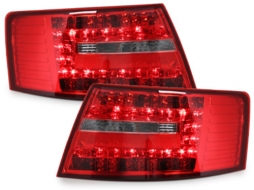 LED taillights suitable for AUDI A6 4F Lim. 04-08 red/crystal - RA19ELRC - RA19ELRC