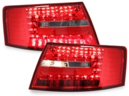 LED taillights suitable for AUDI A6 4F Lim. 04-08 red/crystal - RA19ELRC-image-60756