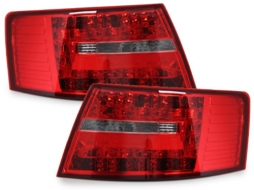 LED taillights suitable for AUDI A6 4F Lim. 04-08 red/crystal - RA19ELRC-image-60757