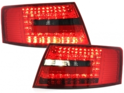 LED taillights suitable for AUDI A6 4F Lim. 04-08 red/smoke - RA19ELRS-image-60761