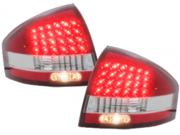 LED taillights suitable for AUDI A6 97-04 _ red/crystal - RA03LRC