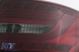LED Taillights suitable for Audi A6 C6 4F Limousine (04.2004-2008) Red Smoke 7PIN-image-6089401