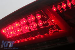 LED Taillights suitable for Audi TT 8J (04.2006-02.2014) Red Smoke Dynamic Turning Lights-image-6111525
