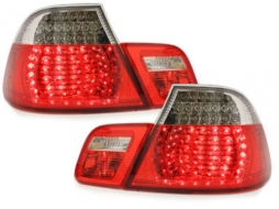 LED Taillights suitable for BMW 3 Series E46 2D Coupe Facelift  (2003-2006) Red/Crystal