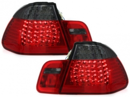 LED Taillights suitable for BMW 3 Series E46 Limousine 4 Doors (1998-2001) Red Smoke